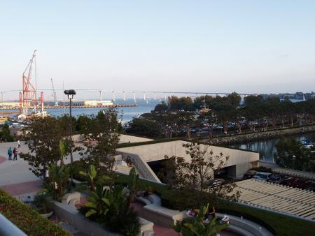 Behind the Convention Center