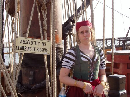 Absolutely No Climbing in Rigging