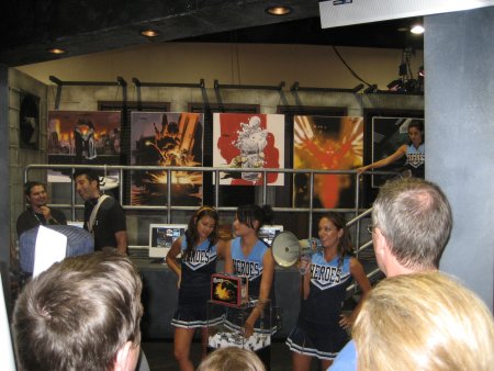 Heroes Booth w/ Cheerleaders