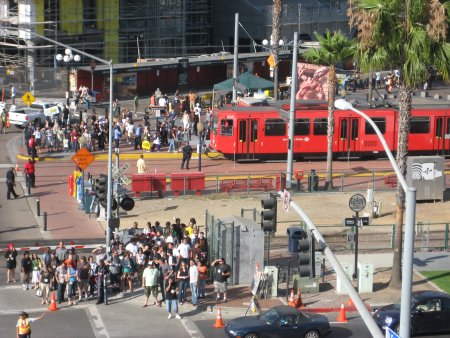 Gaslamp Trolley Crowds