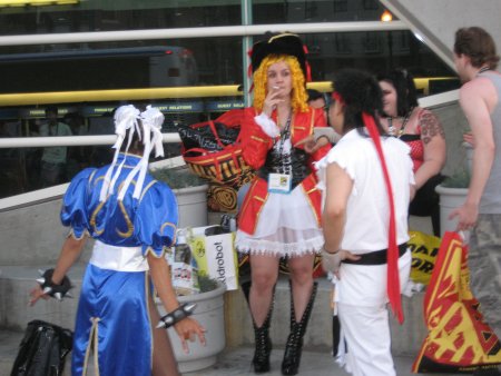 Street Fighter characters on break